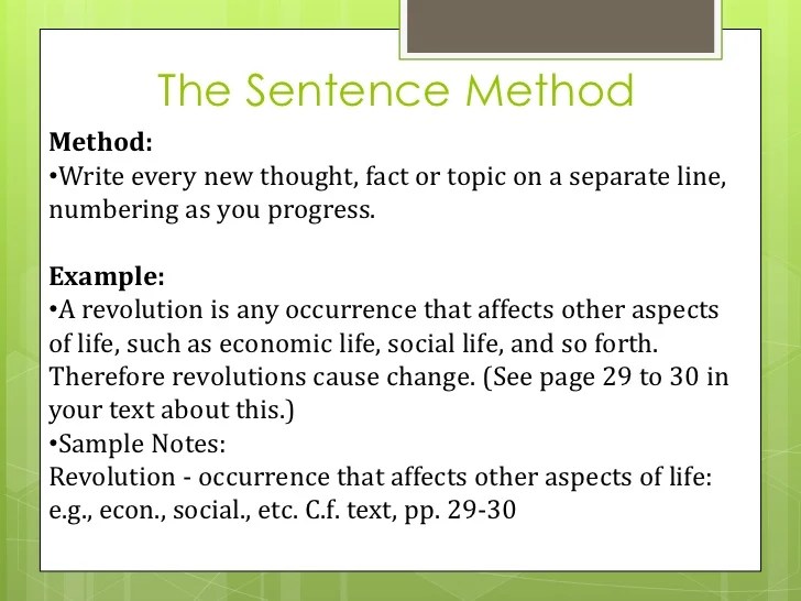 NoteTaking Skills 2