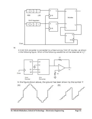 Objective Questions Digital Electronics | PDF