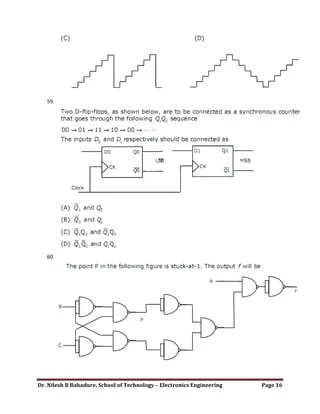 Objective Questions Digital Electronics | PDF