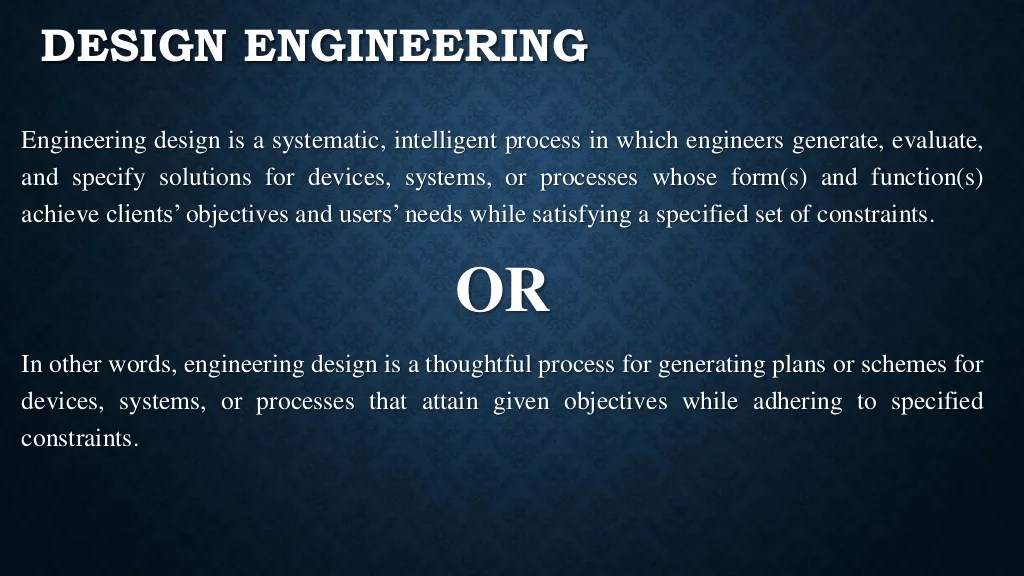 Aspects of Engineering DesignObjective, Constraints, Functions &amp; Mea…
