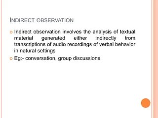 Observation methods | PPT
