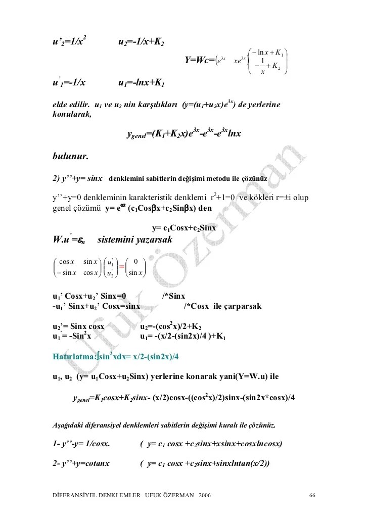 Ode Solved Problems