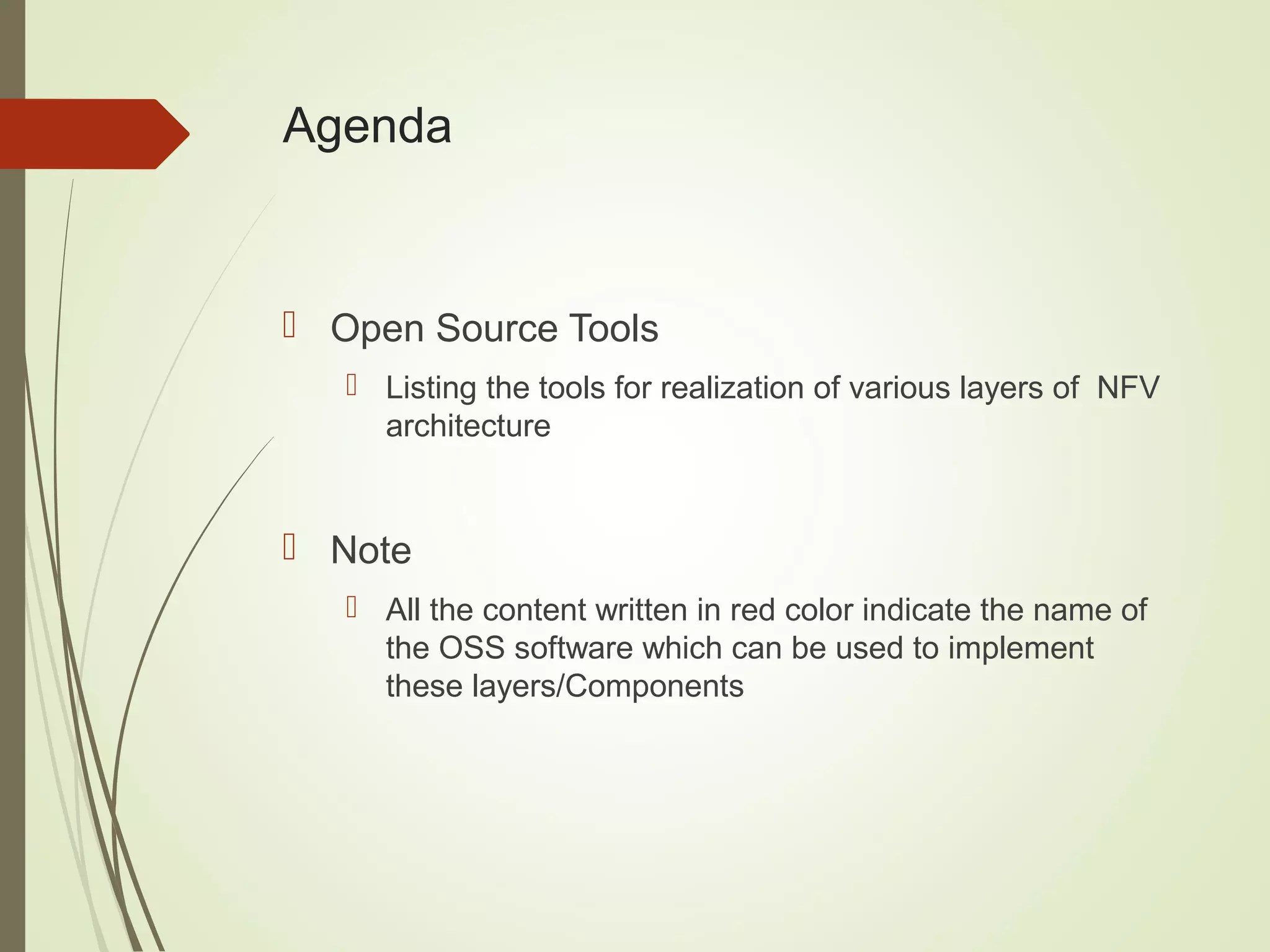 Network Function Virtualization Open Source Tools PPT