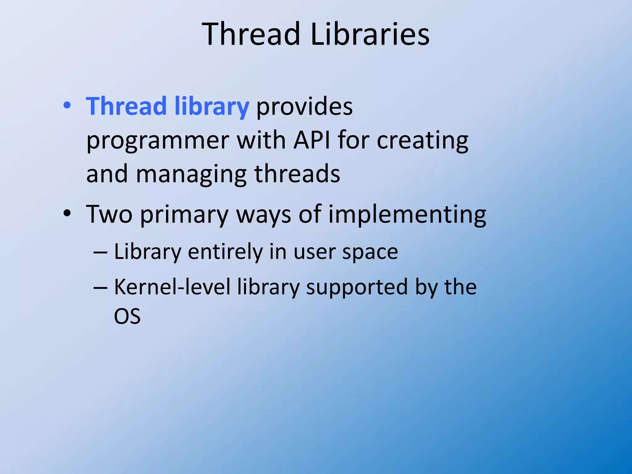 Operating system 21 multithreading models PPT