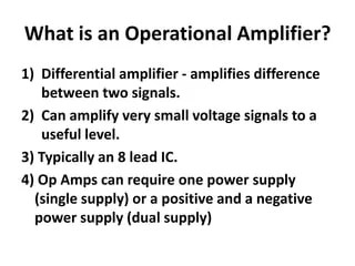Operational Amplifier | PPTX