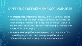 Operational amplifier | PPTX