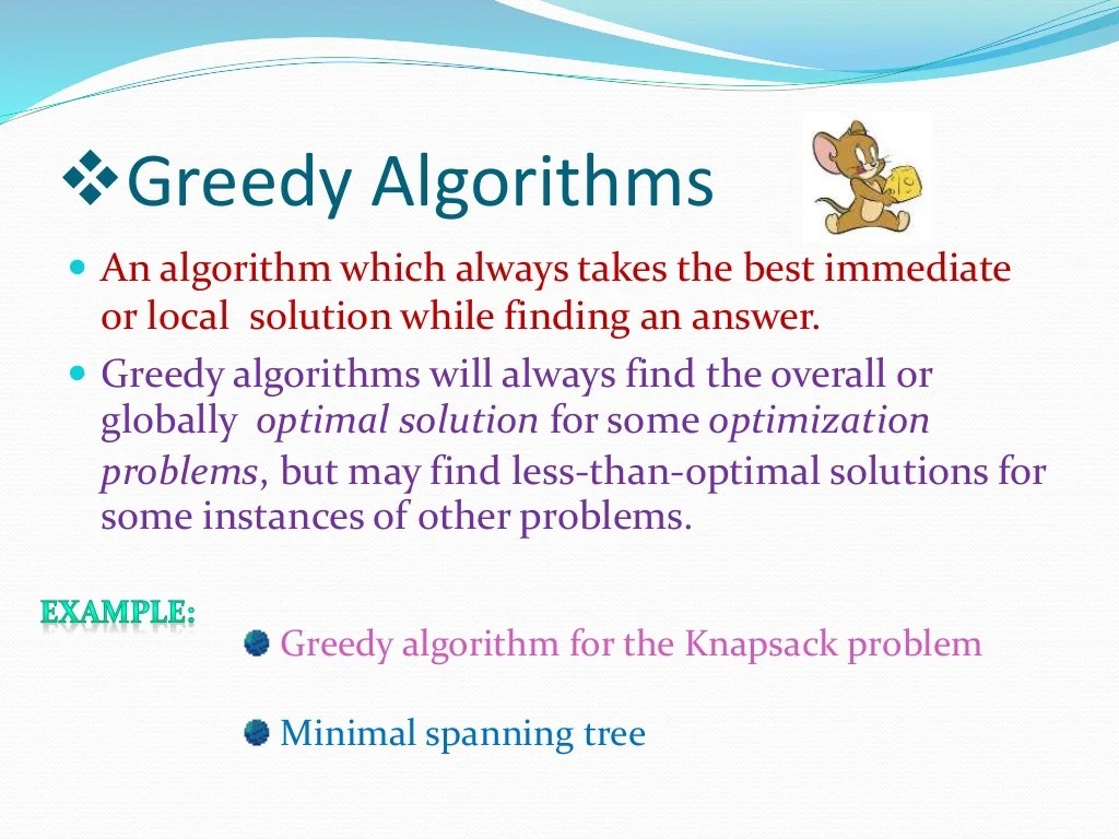 Our presentation on algorithm design