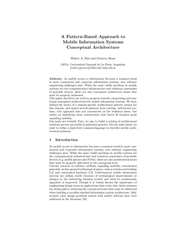 ER 2002 Paper "A PatternBased Approach to Mobile Information Sy…