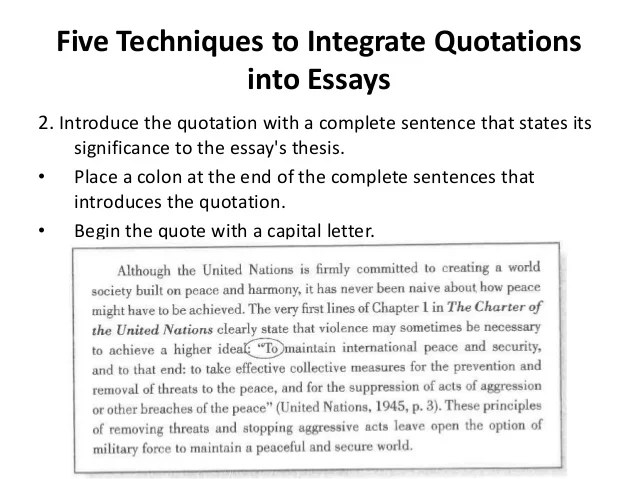Paraphrasing, Summarizing, and Quoting Information