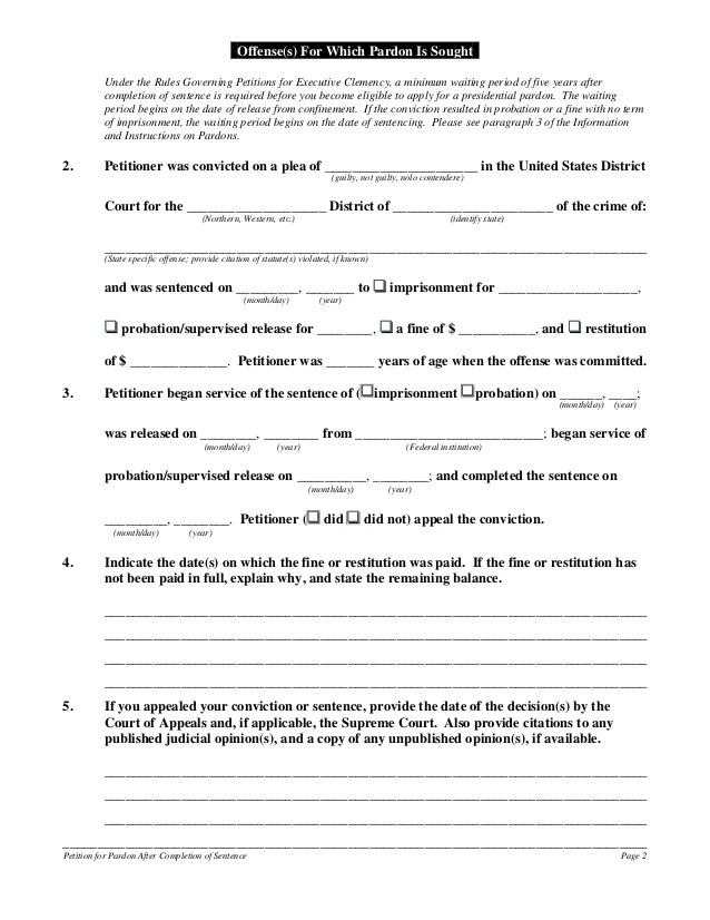 Pardon form