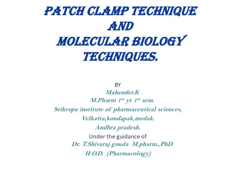 History Of Patch Clamp Technique download free software pennymediaget
