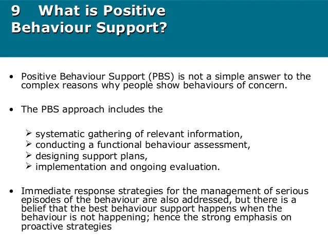 Positive Behaviour Support