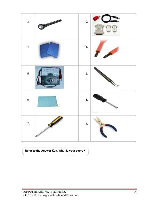K to 12 PC Hardware Servicing Learning Module