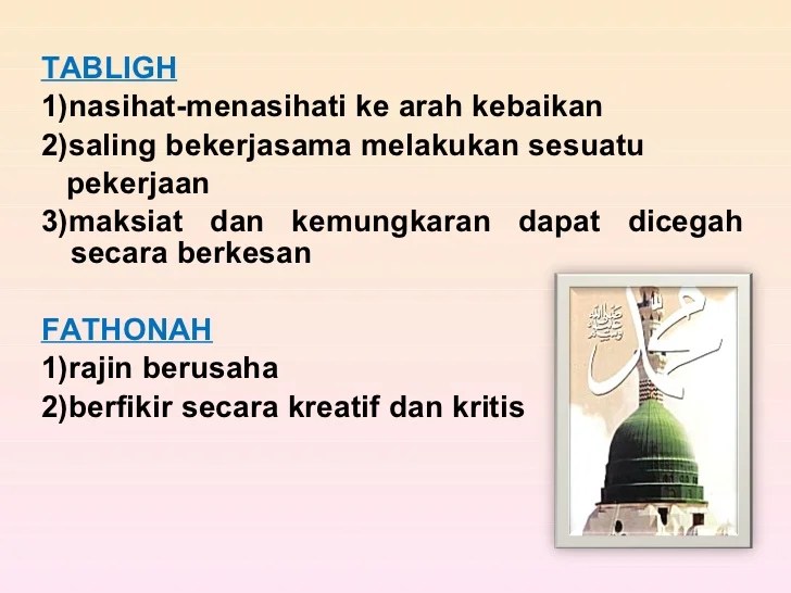 Pel 8. unit 2 rasul yang wajib diketahui