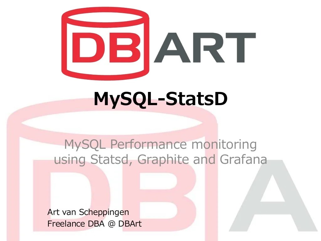 MySQL performance monitoring using Statsd and Graphite