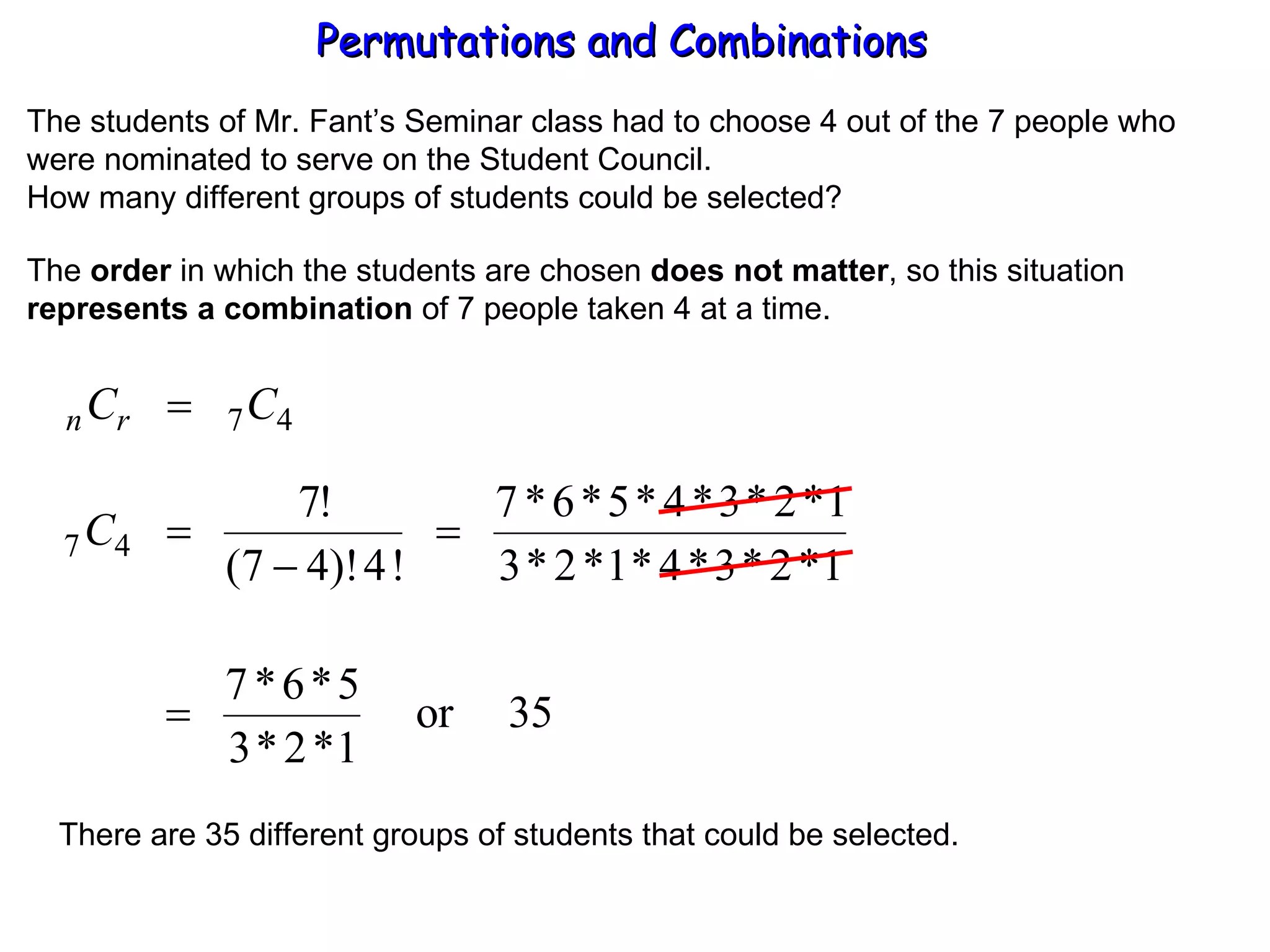 Permutations & Combinations | PPT