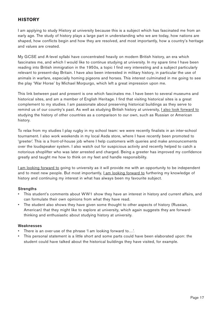Personal Statement Writing Guide