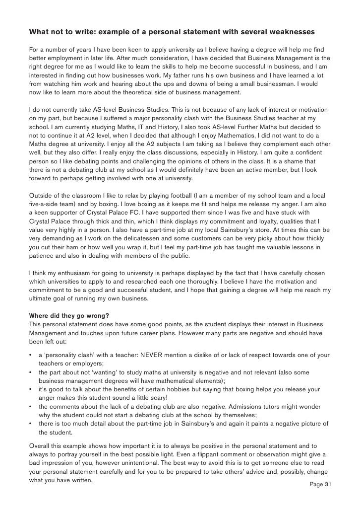 PGCE personal statement Discussion