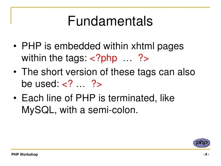 PHP Powerpoint Teach PHP with this
