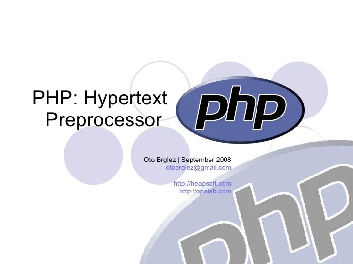 PHP Hypertext Preprocessor Introduction