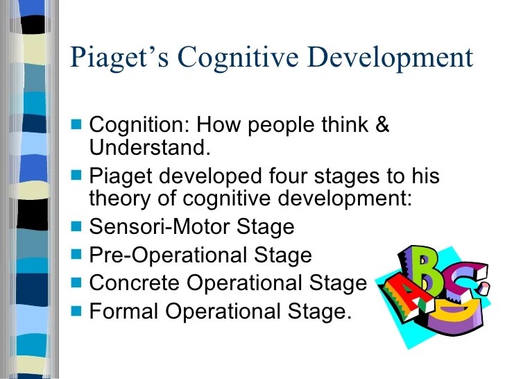 Piagets Cognitive Development