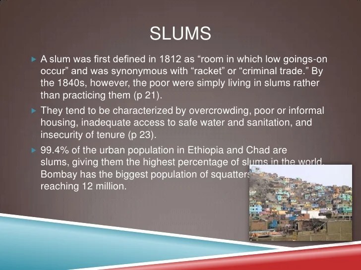 of slums