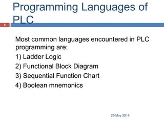 PLC (PROGRAMMABLE LOGIC CONTROLLER) | PPTX