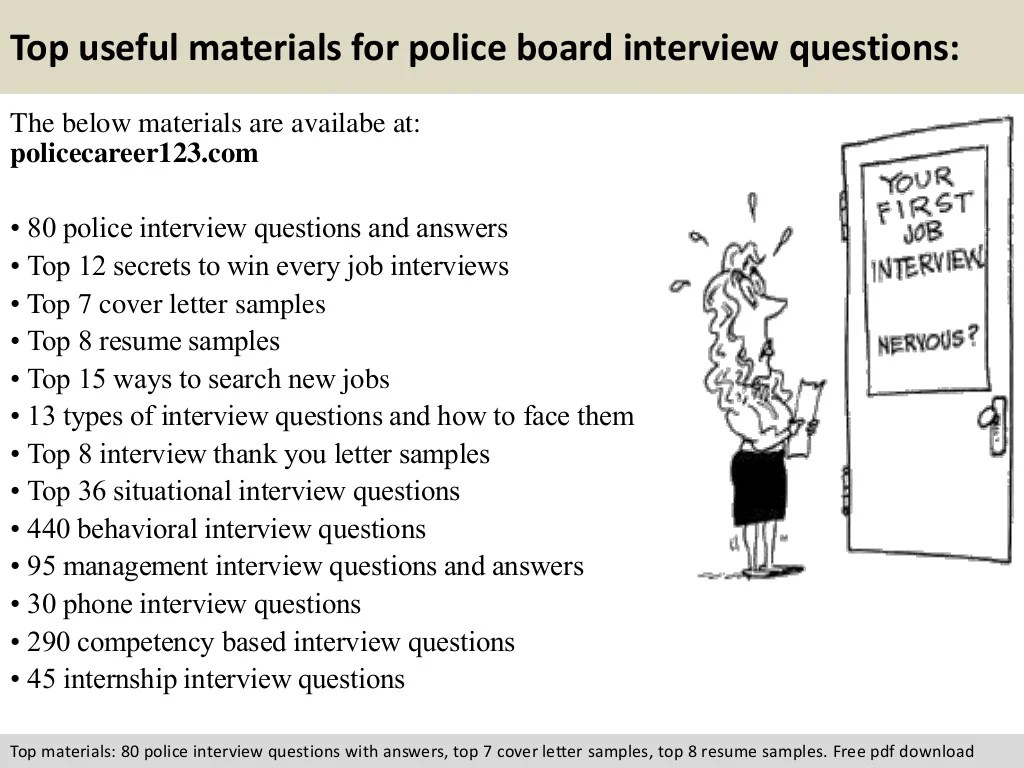 Police board interview questions