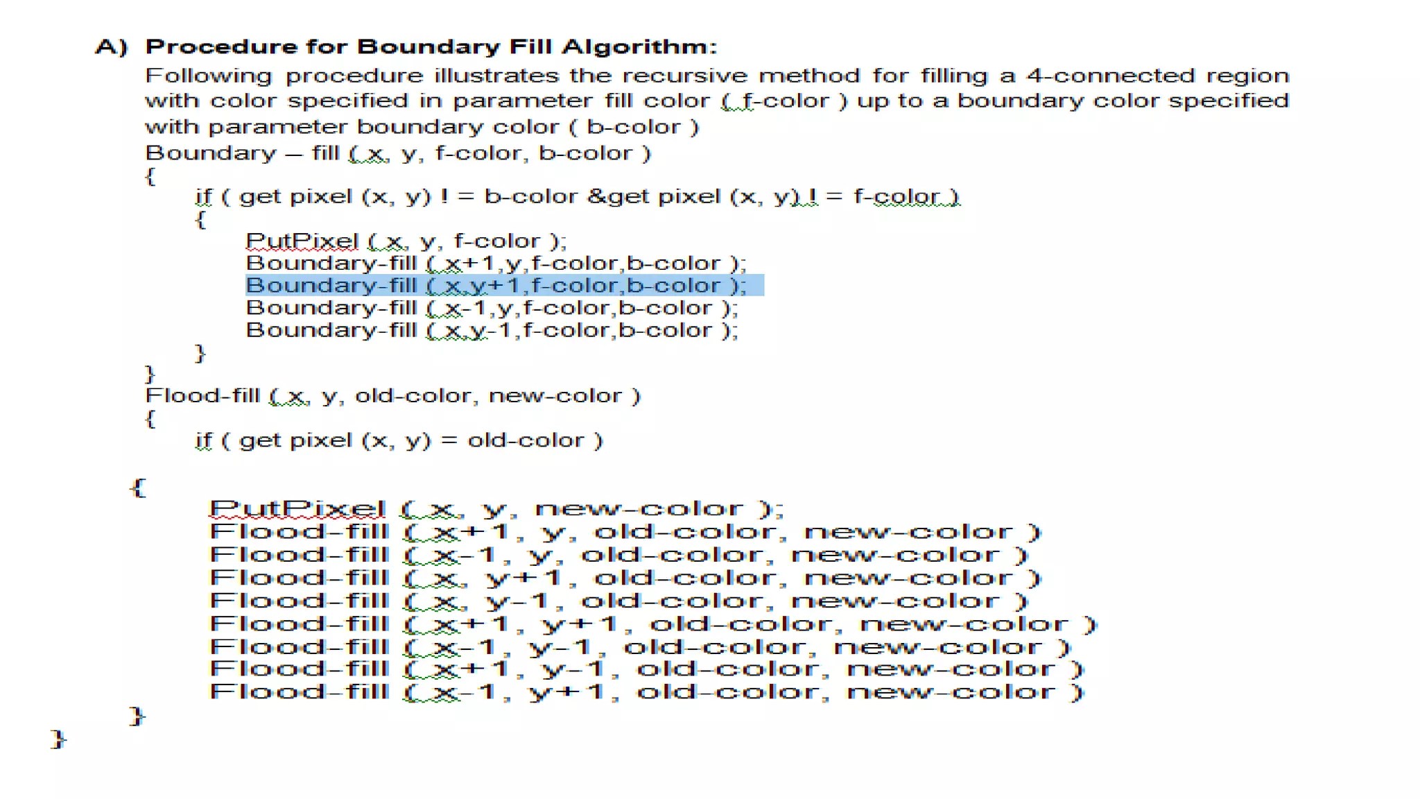Polygon filling algorithm PPT