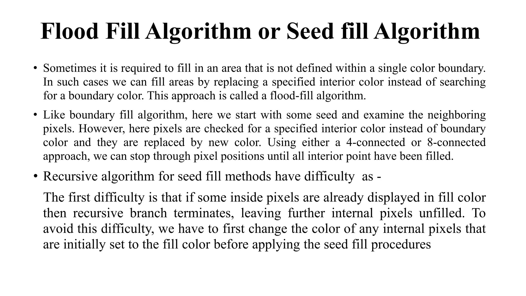 Polygon filling algorithm PPT