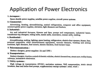Power electronics introduction | PPTX