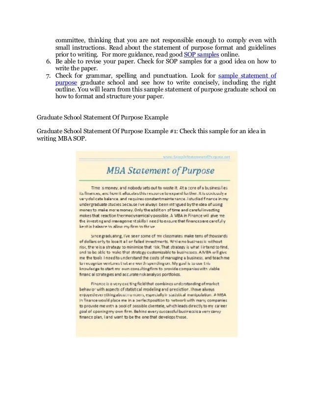 😊 Sop graduate school. Successful Sample Statement of Purpose for