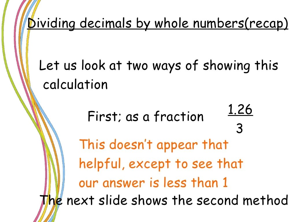 Powerpoint Division Of Decimals L2