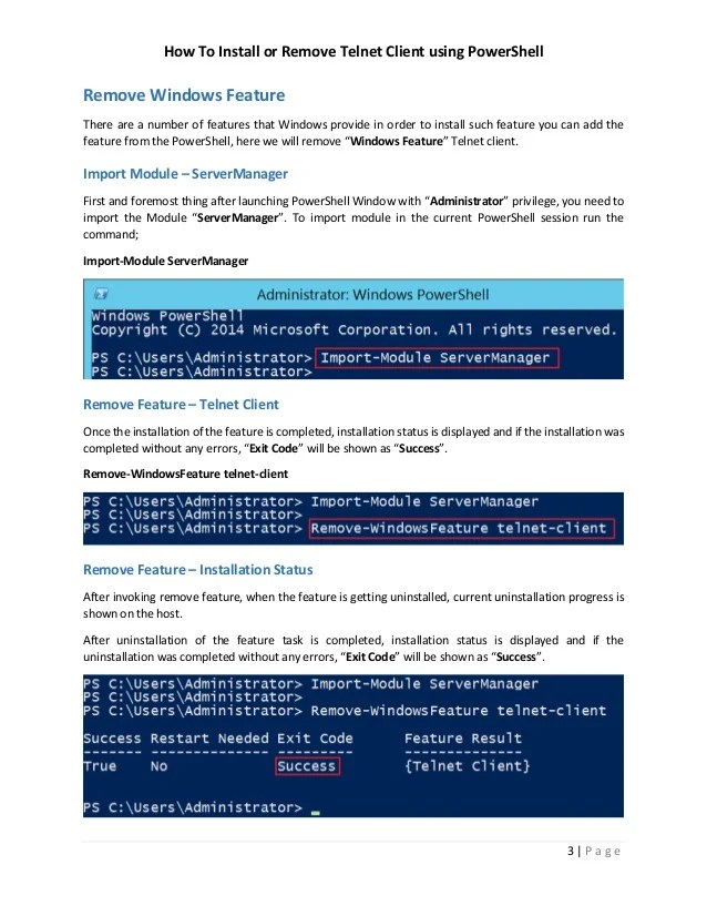 How To Install Windows Feature Client with PowerShell