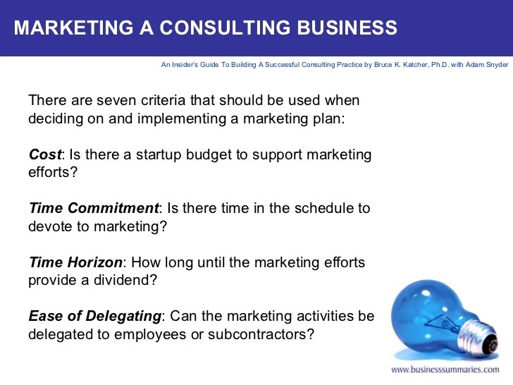 An Insider's Guide to Building a Successful Consulting Practice