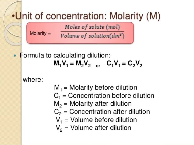 chemistry Preparation of solution