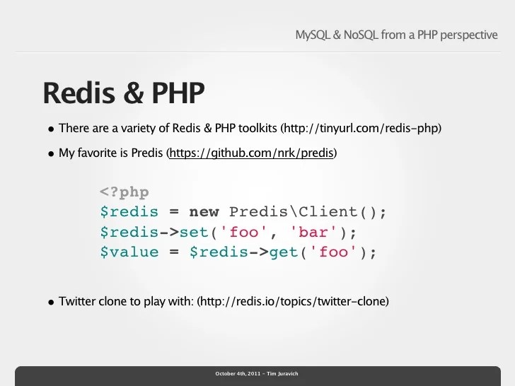 MySQL & NoSQL from a PHP Perspective