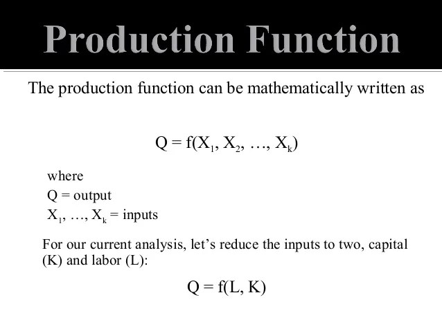 Production Function
