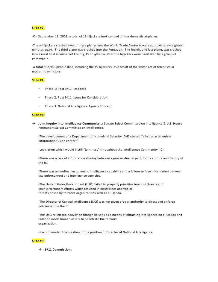 Presentation Outline