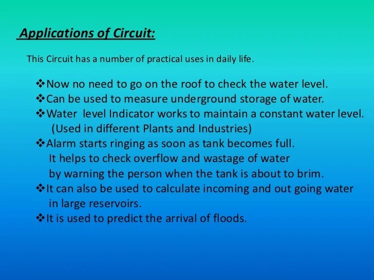 Water Level Indicator and Alarm System