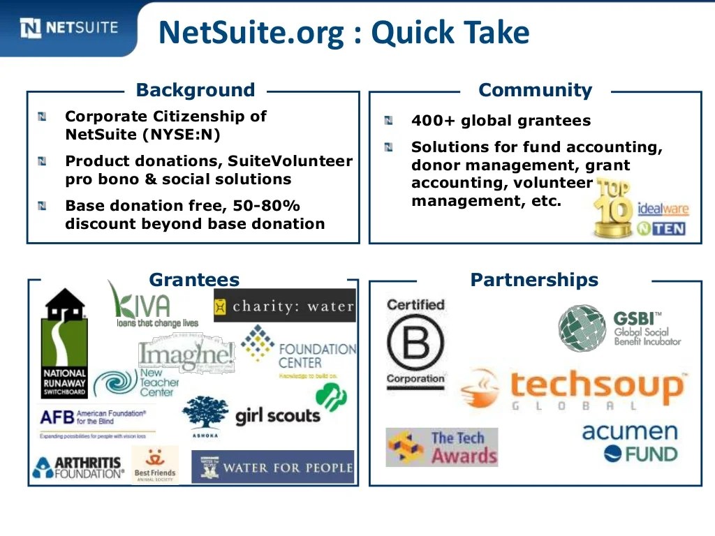 Learn Four Nonprofit CRM Strategies from NetSuite