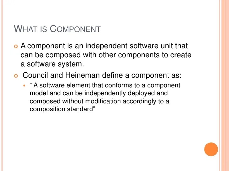 Presentation on component based software engineering(cbse) Presentation on component based software engineering(cbse)