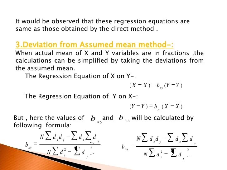 How to write a regression equation