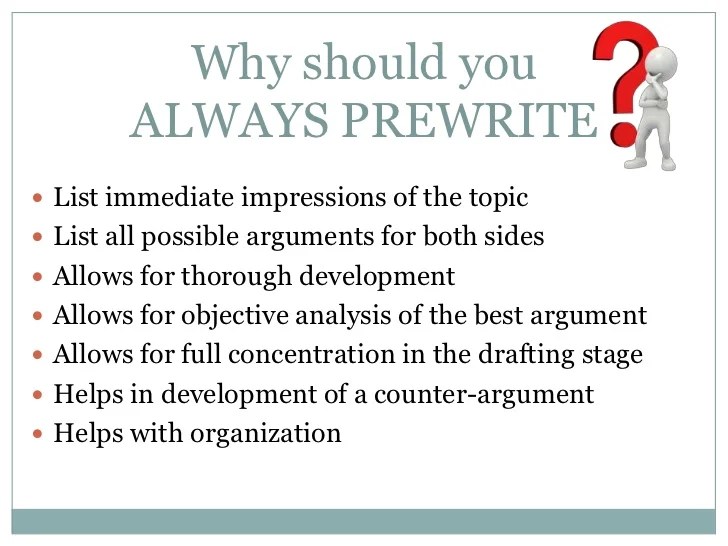 Prewriting lesson for lms