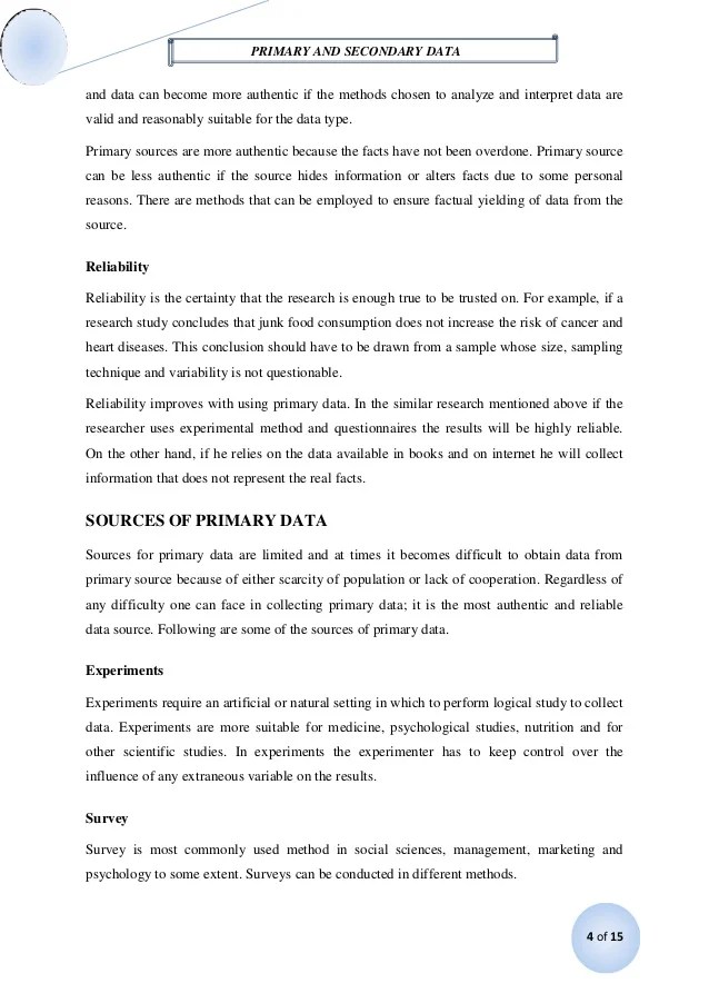 Example Of Methodology For Secondary Research Learn How To Draft
