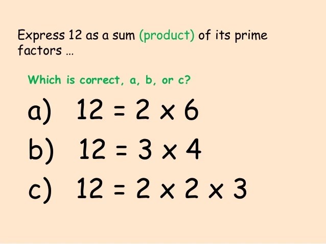 Prime Factorisation