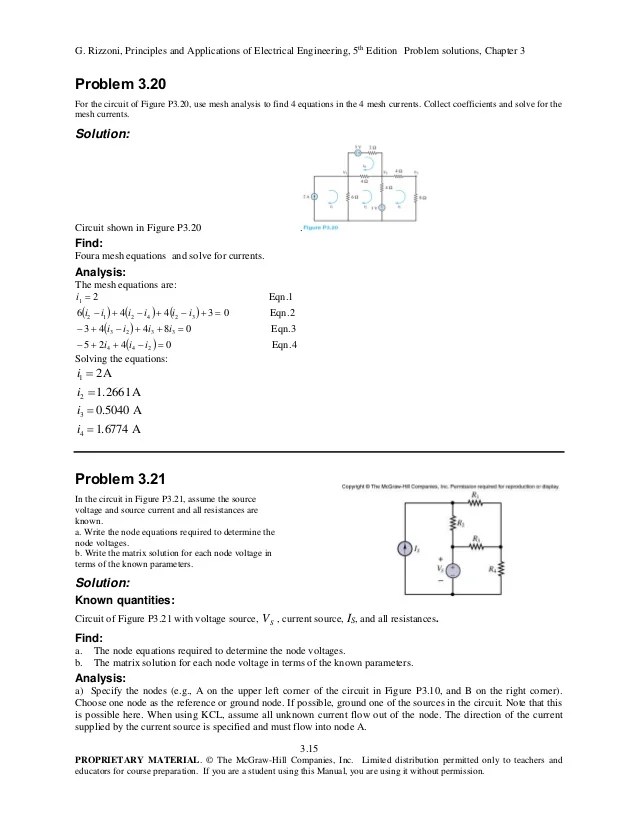 Principles And Applications of Electrical Engineering 6th Edition Riz…