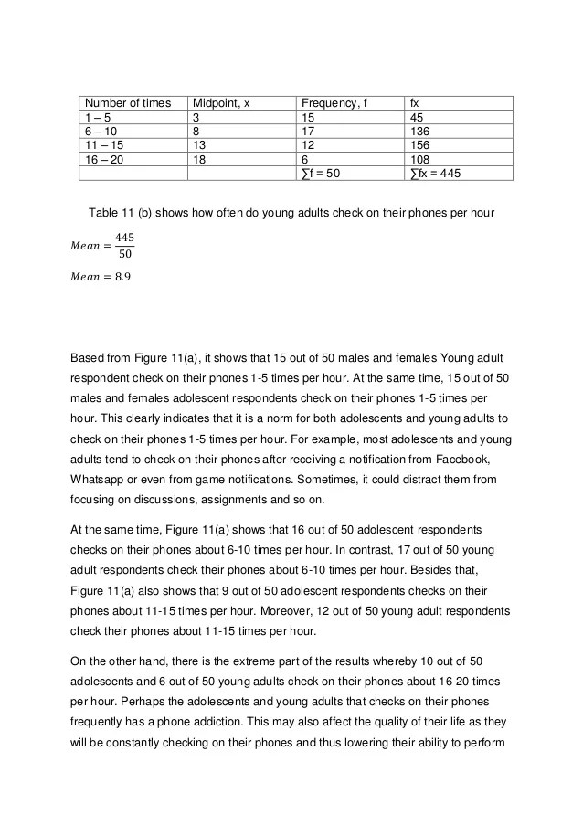 Math Report ( Survey )