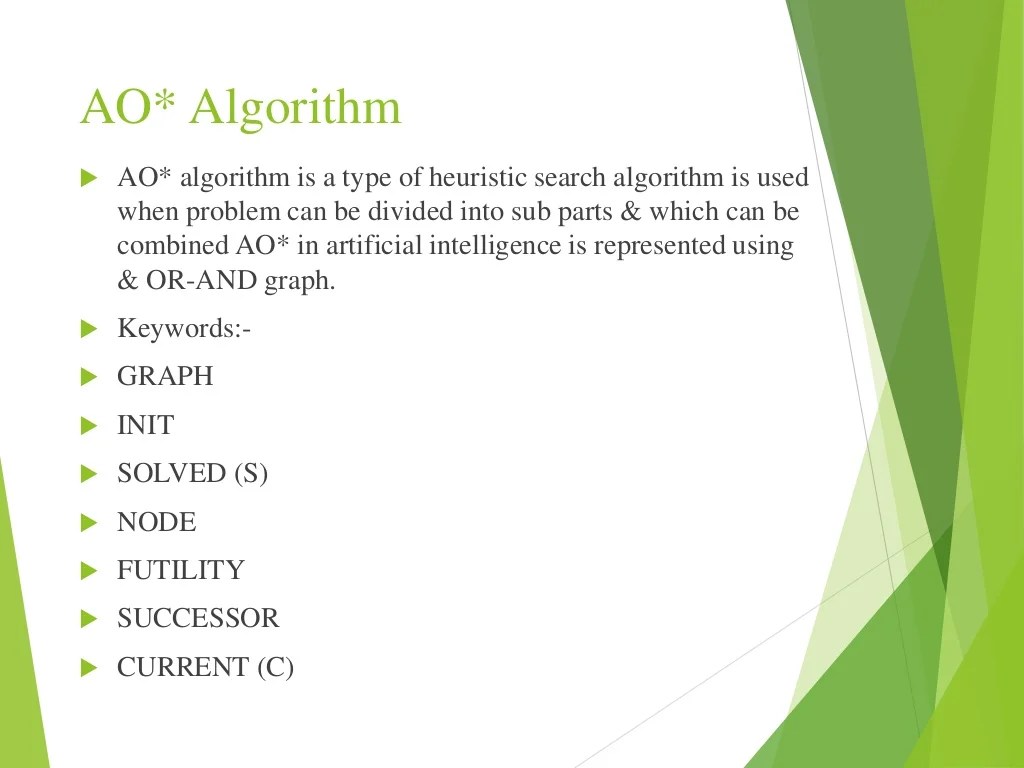 Problem reduction AND OR GRAPH & AO* algorithm.ppt