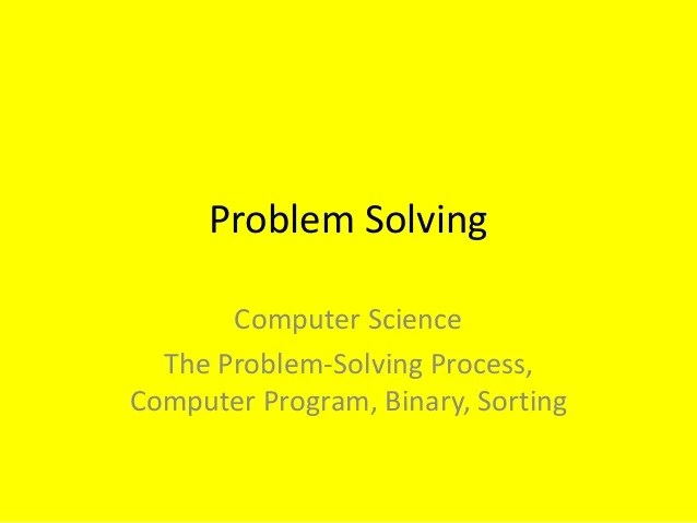 Problem solving